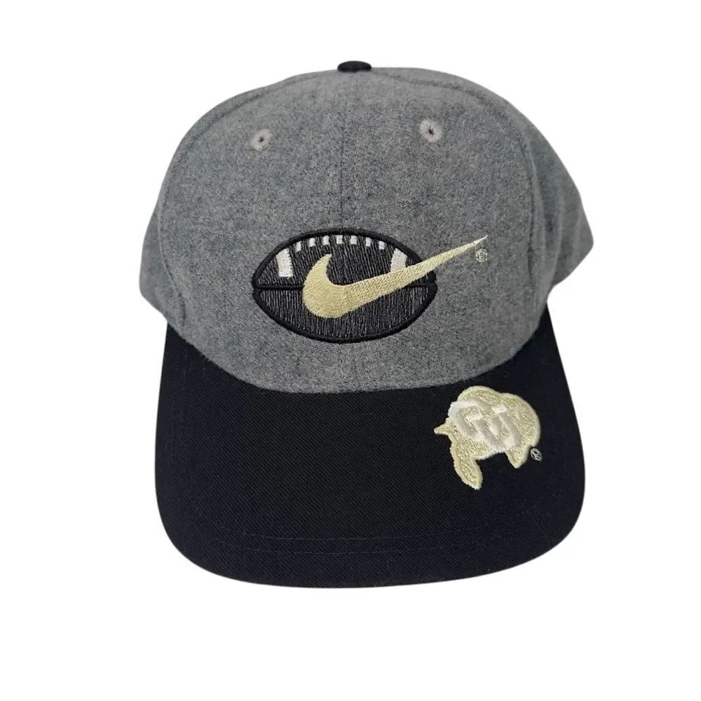 Vintage Nike Colorado Buffaloes Snapback Hat Wool NCAA Football Cap